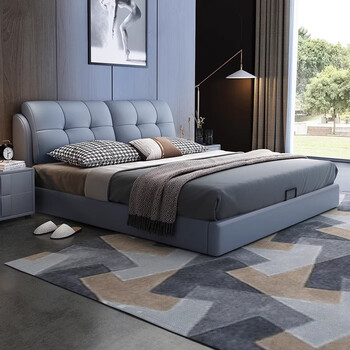 Customized modern leather bed 1.8 m