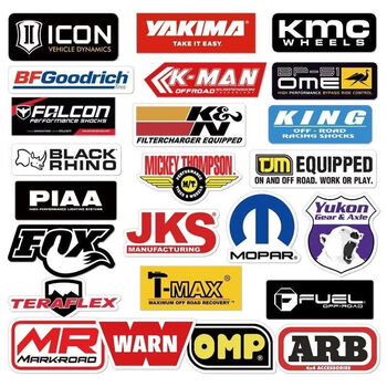 Litian arb wrangler tank 300fox car king modified off-road vehicle waterproof side rear window glass logo stickers complete set of 24 sheets