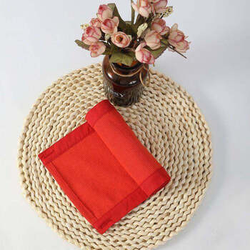 Luxury down jacket collar anti-dirty artifact all-inclusive protective cover patch replacement protective sleeve threaded knitted fake collar protective collar orange red threaded collar collection delivery needlework buttons