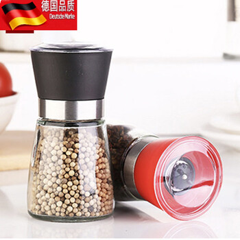 Tuojin pepper grinder household black pepper sea salt peppercorns cumin manual grinding bottle black model