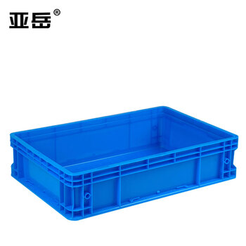 Yayue (yayue) plastic turnover box european standard eu storage box thickened logistics box auto parts sorting parts box turtle and fish storage box blue 600*400*148mm. for large quantities, please consult customer service for more discounts