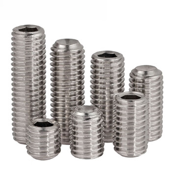 Yingtang 316 stainless steel concave end tightening hexagon socket screw m3m4m10 machine meter small screw top screw headless stop payment m4*350 pcs