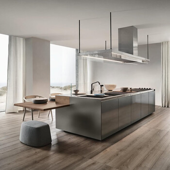 Yusenyi imported arclinea cabinets from italy, italian minimalist open style western kitchen sideboards, whole house customization, send sample deposit, cabinet plates