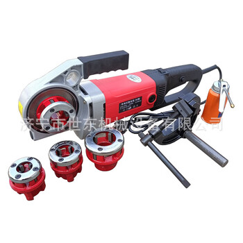 Ji litian shidong 1-inch 2-inch handheld electric threading machine, pipe tapping screw, steel pipe galvanized pipe threading equipment, 30-type hand-held electric threading machine