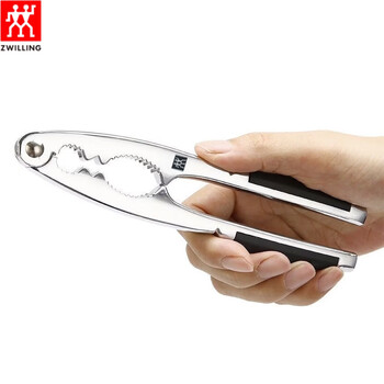 German liren imported hickory cracker sheller, household chestnut multi-functional artifact for opening walnut nuts, walnut cracker - black handle three holes 1