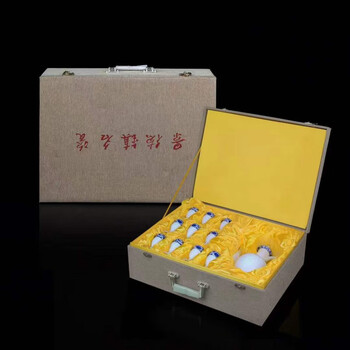 Mppmck blue and white porcelain goblets and wine sets, traditional chinese style antique glazed wine pots with high stems and a cup print, blue and white lotus wine sets (including gift box) 10 pieces