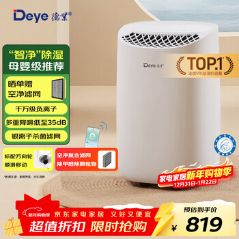 Deye dehumidifier/dehumidifier, dehumidification capacity 12 liters/day, household soft-sound basement clothes dryer dehumidifier, mother and baby care, silver ion antibacterial dyd-b12a3