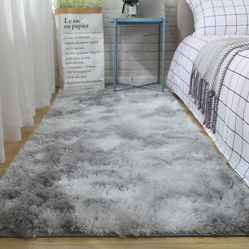 Fantasy ins style girl's room carpet bedroom full floor cute internet celebrity same style bedside plush carpet floor mat pure white 160x200cm