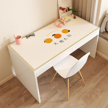Fantasy small fresh desk mat writing desk mat can be cut into student study office desktop waterproof computer tablecloth a3 big orange italian 60x80cm
