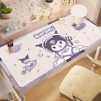 Fantasy desk mat desk mat student children girls study table special writing desk desktop computer office desk cloth space kulomi desk mat 40x60cm waterproof color pen print