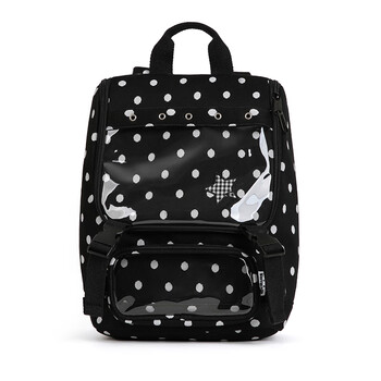 Vanwalk lucky pony polka dot ins small food intake daily style outing pain bag casual backpack girl school bag backpack polka dot black