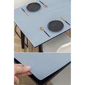 Fantasy table mat dining table mat tablecloth no-wash coffee table book tablecloth light blue 80x120cm