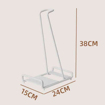 Fantasy vacuum cleaner stand floor-standing storage rack section storage rack mop storage rack white 38x24cm 1 piece