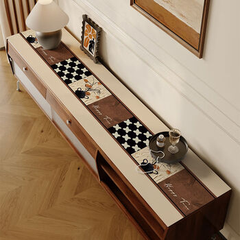 Fantasy style sideboard table mat, entrance tablecloth, no-wash shoe cabinet, anti-dirty mat, huayuan 40cmx180cm