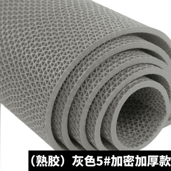 Fantasy non-slip mat for kitchen and bathroom entrance plastic hollow waterproof floor mat for swimming pool and playground outdoor non-slip commercial 5.0# thickened encrypted clinker style gray with special ticket 1.6m wide x 15m long whole roll