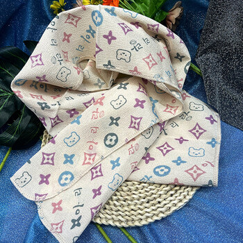 Shantou lincun arirang bath cloth new printed pull back strips for men and women strong rubbing mud and gray bath long strips bear-beige-fine sand_85x5cm