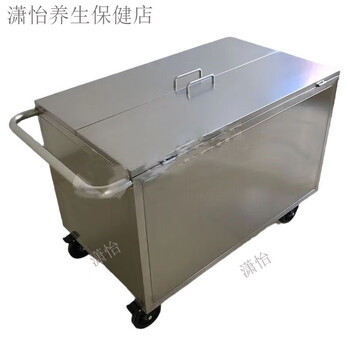 Medical waste transfer truck sterile stainless steel waste hospital waste cart recycling turnover box seal 800*450*800 (201) style one (excluding inner barrel)
