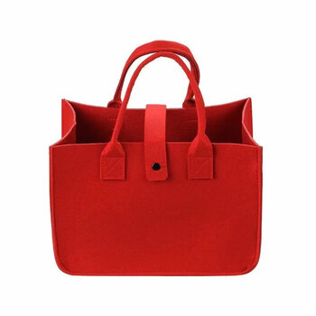 He jiagong's felt bag for red wine. big red portable felt bag. zodiac year souvenir gift box. wedding gift package. big red *30*20*18 souvenir.