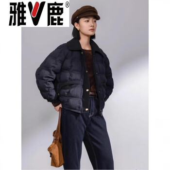 Yalu 2026 winter new product light and short 90 goose down down jacket women's special goose down jacket new national standard jacket goose down goose down jacket 95% white goose down women-black high-end western style down jacket for small people s (recommended 95 115 catties) high-end western style small person down jacket