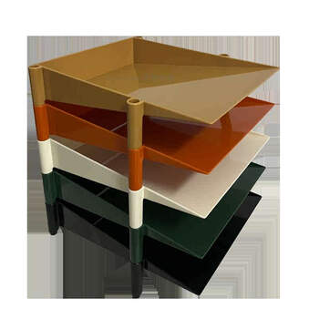 Fantasy style storage rack, document folder, letter tray, stackable storage rack, black layer