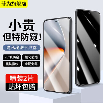 Feiwei 2-piece set, suitable for honor gt pro privacy tempered film, anti-peeping, honor gtpro mobile phone film, anti-fall and explosion-proof screen glass protection film 28, true anti-peep-protect privacy, two-piece set - honor gt pro