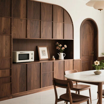 Fantasy style sideboard living room storage cabinet manufacturer north american black walnut 0.8m including 1m included