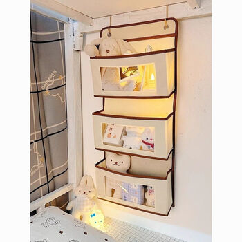 Fantasy nordic style multi-layer sail arrangement rack dormitory bed storage artifact polymer fabric streamlined design dormitory must-haves丨event promotion milky coffee 1st floor free hooks wall-mounted layered storage丨reasonable use of space丨simple and elegant light luxury