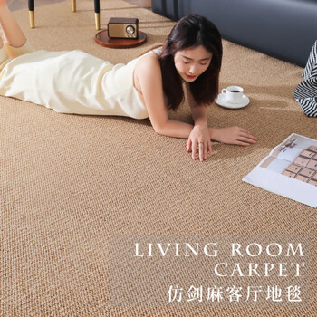 Pupan imitation sisal machine washable living room bedroom carpet home room sofa bedside coffee table carpet japanese medieval style floor mat haoyue white 80x120cm