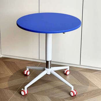 Yusenyi momo home macaron round table movable lifting coffee table dining table home small apartment balcony leisure xyz macaron round table klein blue