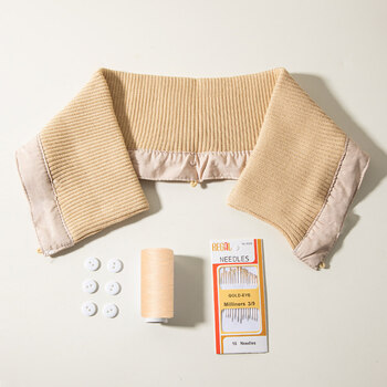 Dl fat donglai's same style down jacket, anti-fouling collar, collar protector, collar collar protector, fake collar, removable, beige 3-piece thread, one size fits all, removable and washable, unisex, anti-fouling and warm, all in one solution