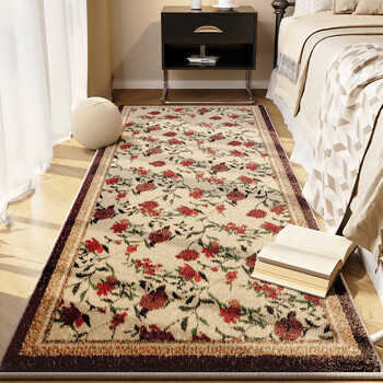 Fantasy bedroom bedside style carpet living room coffee table large area floor mat master bedroom room plush foot mat high-end sense shengshi hongyan dot plastic bottom lambswool 140x200cm collection and purchase priority delivery