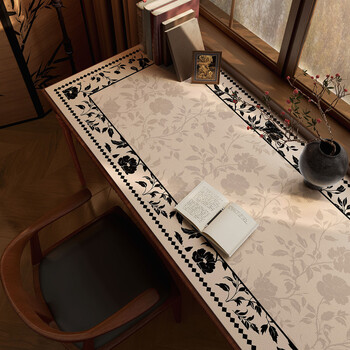 Pupan medieval style desk mat writing desk study table mat retro office layout computer tablecloth dressing table mat garden show a fangheng customized contact customer service