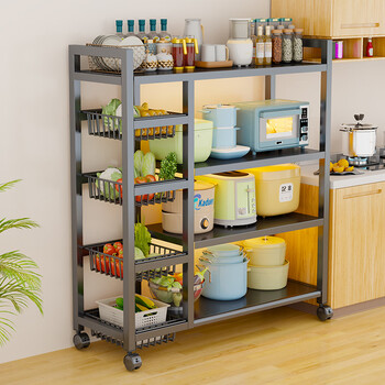 Tangji kitchen rack storage rack multi-functional utensil shelf fruit and vegetable basket storage shelf 70*32