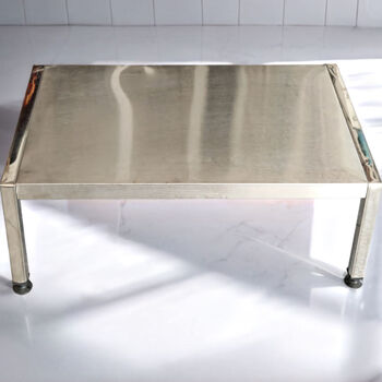 Fantasy first floor kitchen shelf cabinet layered wardrobe compartment microwave storage rack pad height 60 wide 35 flat stainless steel first floor square column 30 high (inner height 28)