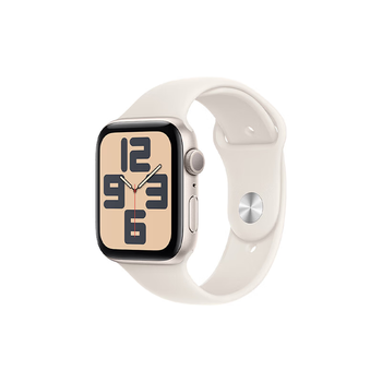 Apple/apple watch se smart watch gps model 44mm starlight color aluminum metal case starlight color sports strap m/l mxff3ch/b