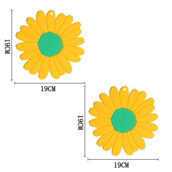 Naoiskey nordic placemat insulation mat coaster table mat heat-resistant pot mat bowl mat silicone dish mat yellow 2 pieces 1 piece yellow 2 pieces