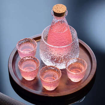 Yusenyi elotkever set wine glass wine set wine jug fruit wine cup white wine household wine divider glass pair of wine glasses