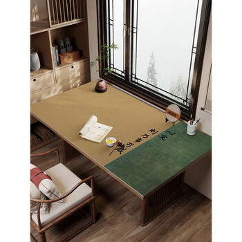 Fantasy calligraphy desk mat no-wash study desk mat tablecloth table mat everything is possible if the mind is set curved table/oval/round/size customization please contact customer service