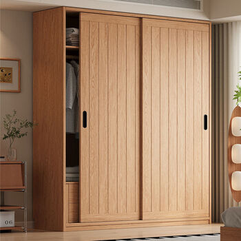 Fantasy sliding door wardrobe bedroom sliding door storage wardrobe 1.4m wide x 2.1m high two-door wardrobe nf level