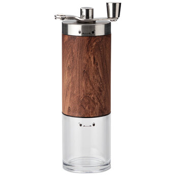 Nitori home furnishing hand coffee grinder coffee bean grinder wood grain stainless steel medium brown