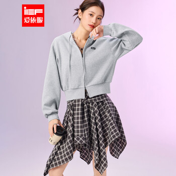 Ief/aiyifu dna series 2026 new spring sweater jacket gray l