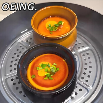 Oeing is too fresh to drink 8 times a week. crock pot soup stew pot with water to stew household steamed eggs with lid. one-person stew pot. upgraded thickened white pot. single pack 500ml.