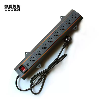 Genuine toten totem cabinet 8-bit pdu power strip 10a plug 8-bit 10a five-hole socket vertical installation 8-position vertical installation