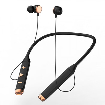 Liangying 2025 new wireless in-ear bluetooth headset hanging neck type long endurance noise reduction gaming headset private model hanging neck black