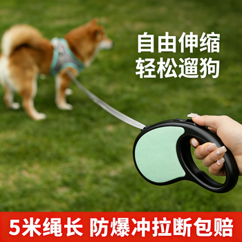 Xincong dog leash automatic retractable dog walking rope small dog teddy corgi medium dog large dog pet supplies textured gray - 3 meters key explosion-proof - automatic retractable
