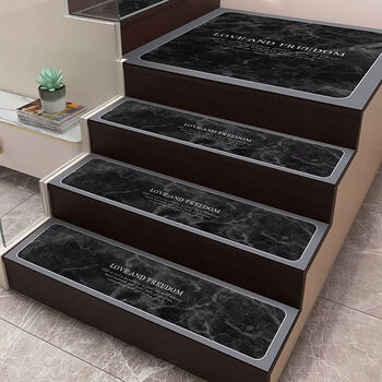 Fantasy diatom mud advanced light luxury stair step mat floor mat home floor mat anti-slip support cutting support customization 22x70cm li bailiu gzn shanyue simple