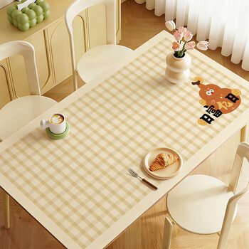 Fantasy silicone table mat waterproof and oil-proof no-wash tablecloth new light luxury high-end anti-scalding coffee table special table mat ff gulu makes money 80x160cm
