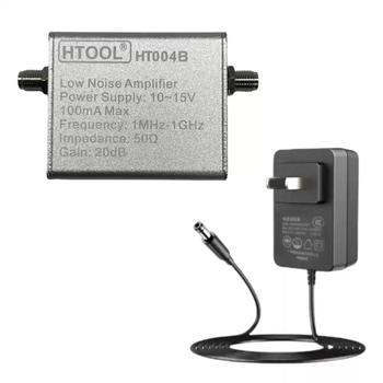 1mhz-1ghz signal amplifier gain 20db rf lna walkie-talkie radio low-noise sdr amplifier + charger