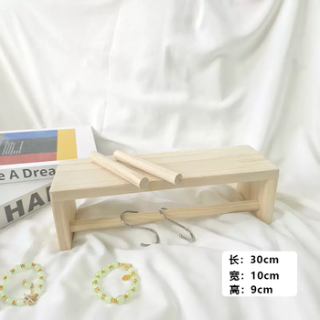 Yusenyi solid wood hole board accessories storage rack hook matchstick round hole wooden stick laminate partition wooden small hanger 30x10x9cm