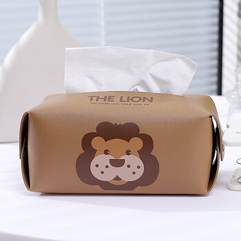 Yusenyi car tissue box, high-end and cute, car armrest box, paper box, home restaurant, bathroom, living room paper box, strapless lion